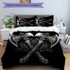 Nordic Mythology 3pcs Bedding Set Duvet Cover Closure Includes 1 Duvet Cover & 2 Pillowcases for All Seasons Bedroom Home Dorm Decor