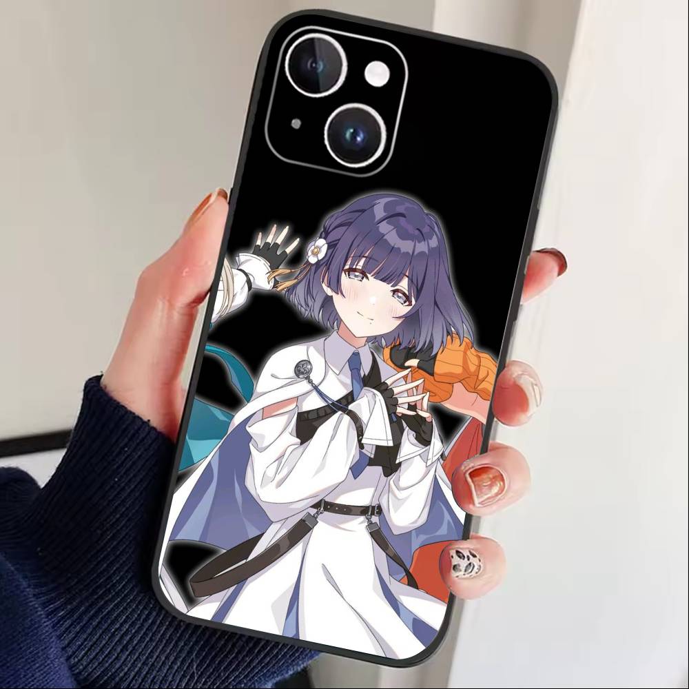 Чехол для телефона Love Live Накасу Касуми Для iPhone 16,15,14,13,12,17,Pro Max,Plus Силиконовый Черный Чехол