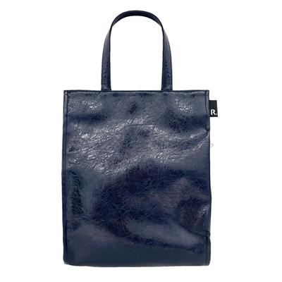 Сумка-тоут формата А4 с вертикальным передом из искусственной кожи 1057 05 [Rootote] LT.Arquatre.Classic-B Женская морщинистая-Темно-синяя