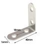 10PCS 90 Degree Angle Corner Brackets Stainless Steel Corner Brace Fastener Wall Brackets Hanger for Shelves,Table,Chair