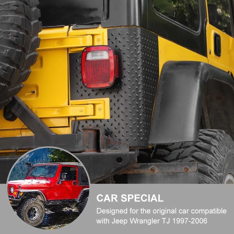 Крышки задних угловых фонарей Trail Armor подходят для Jeep Wrangler TJ 1997-2006 годов, расширители арок в стиле Pocket Style