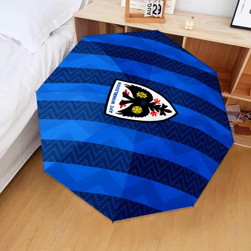 1PC Afc Crest Printed Umbrella Folding umbrella, automatic umbrella 8-Frame for Travel, camping Fan gifts Christmas Gifts