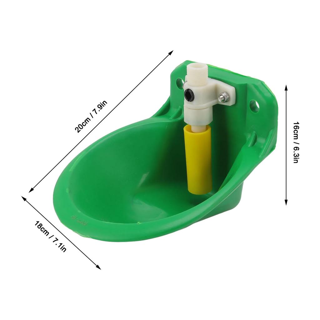 Automatic Waterer Water Volume 1L Water Storage Capacity Plastic Livestock Water Bowl for Cow Sheep Waterer
