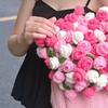 60/80/100 см Плед-букет из вязаных цветов Плед с искусственными цветами Букет из роз Пледы Украшения для дома Рождественские подарки