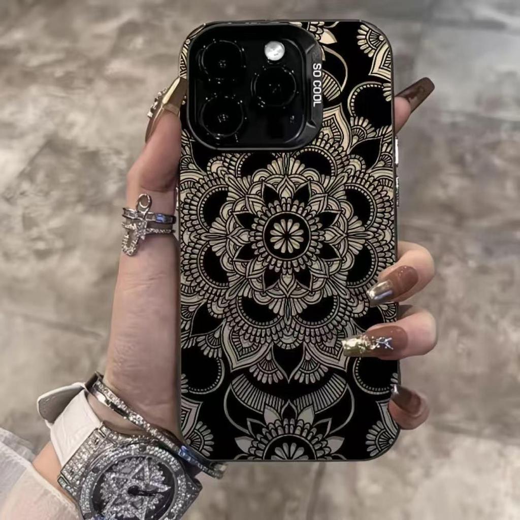 Ретро чехол для телефона с узором тотема для iPhone 12-17