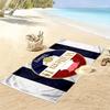 Willem II Tilburg Print Beach Towel, Large Soft Quick Dry Towel for Beach Camping Swimming