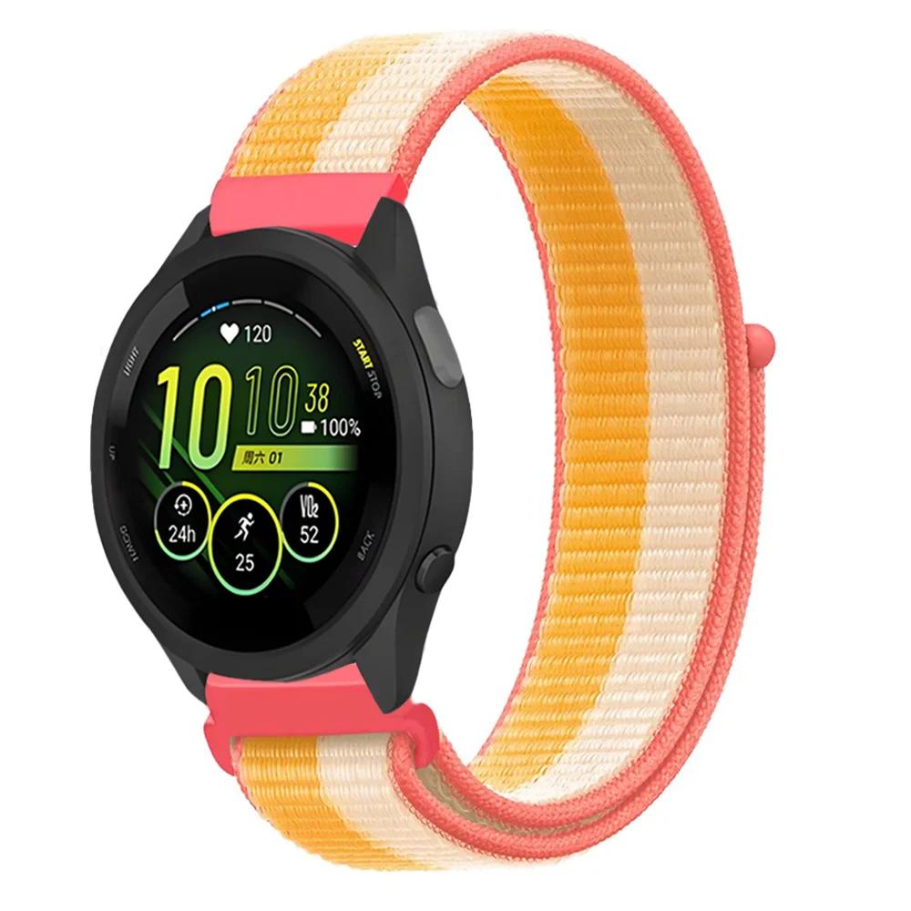 Плетеный нейлоновый ремешок-петля 20 мм 22 мм для Garmin Forerunner 165 55 965 265 255 955 Venu 3 Браслет Garmin Active/Vivoactive 5