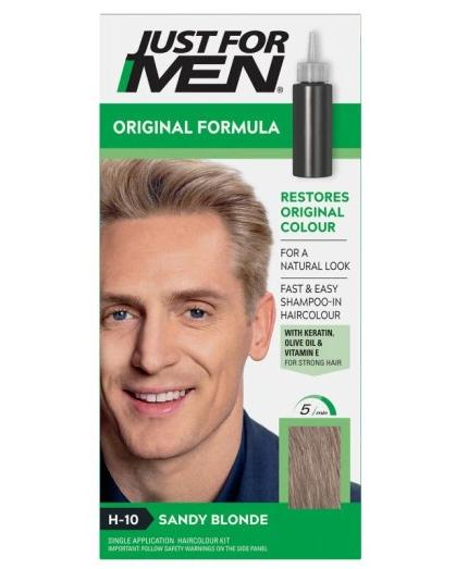 Just For Men Sandy Blond H10 Color Shampoo for Blonde Hair 60g