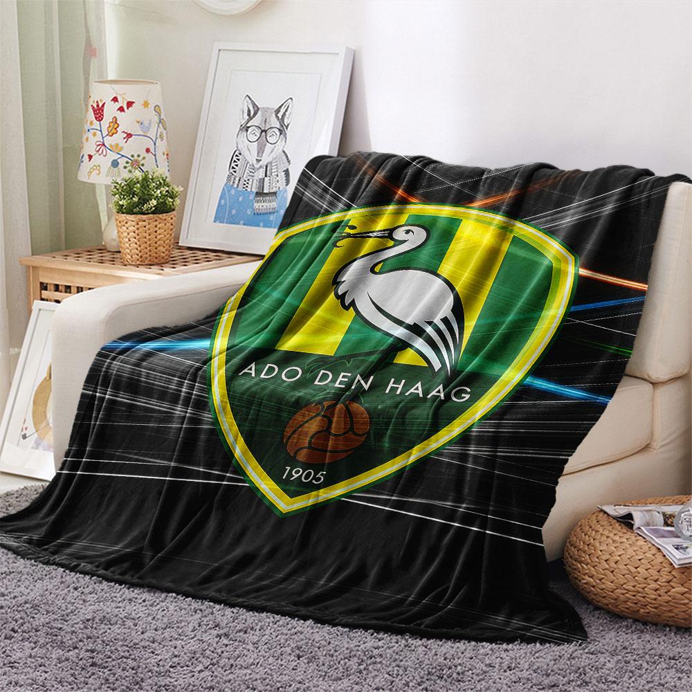 1PC ADO Den Haag Patterned Flannel Blanket Suitable For All Seasons for Home Decor Warmth and Comfort Gifts Holiday Present