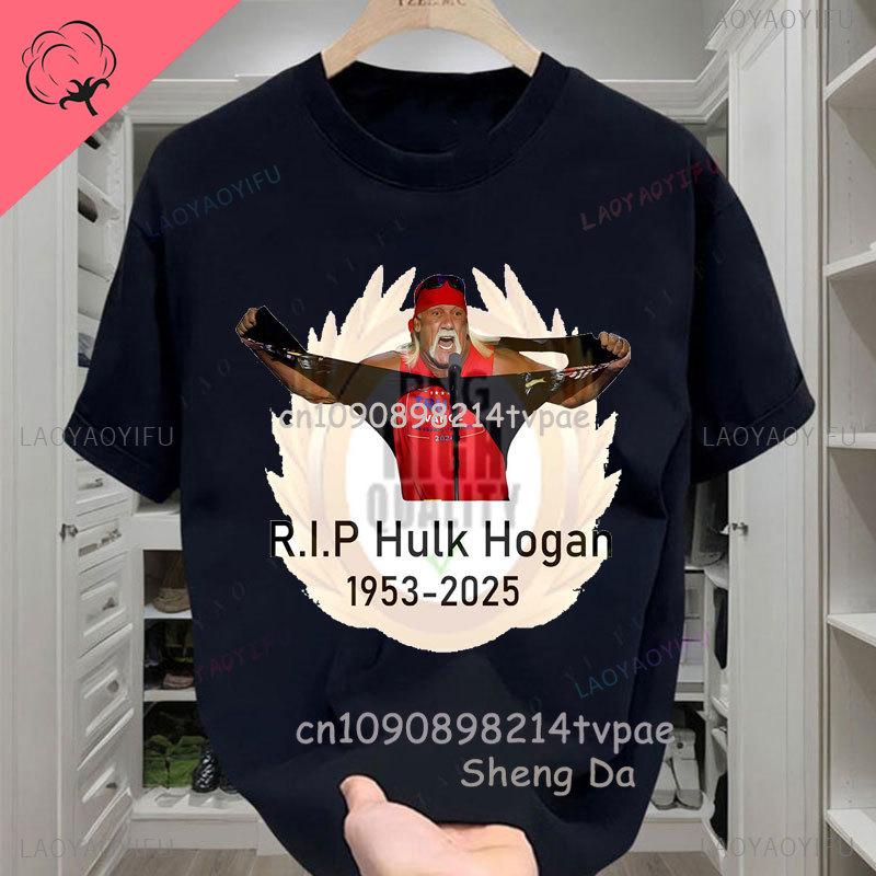 Hulkhogan Angel Tribute Tee Wrestling Legend Rip Camiseta See You At The Main Event In Heaven Hulkaunisexia Memorial Cotton Tshirt