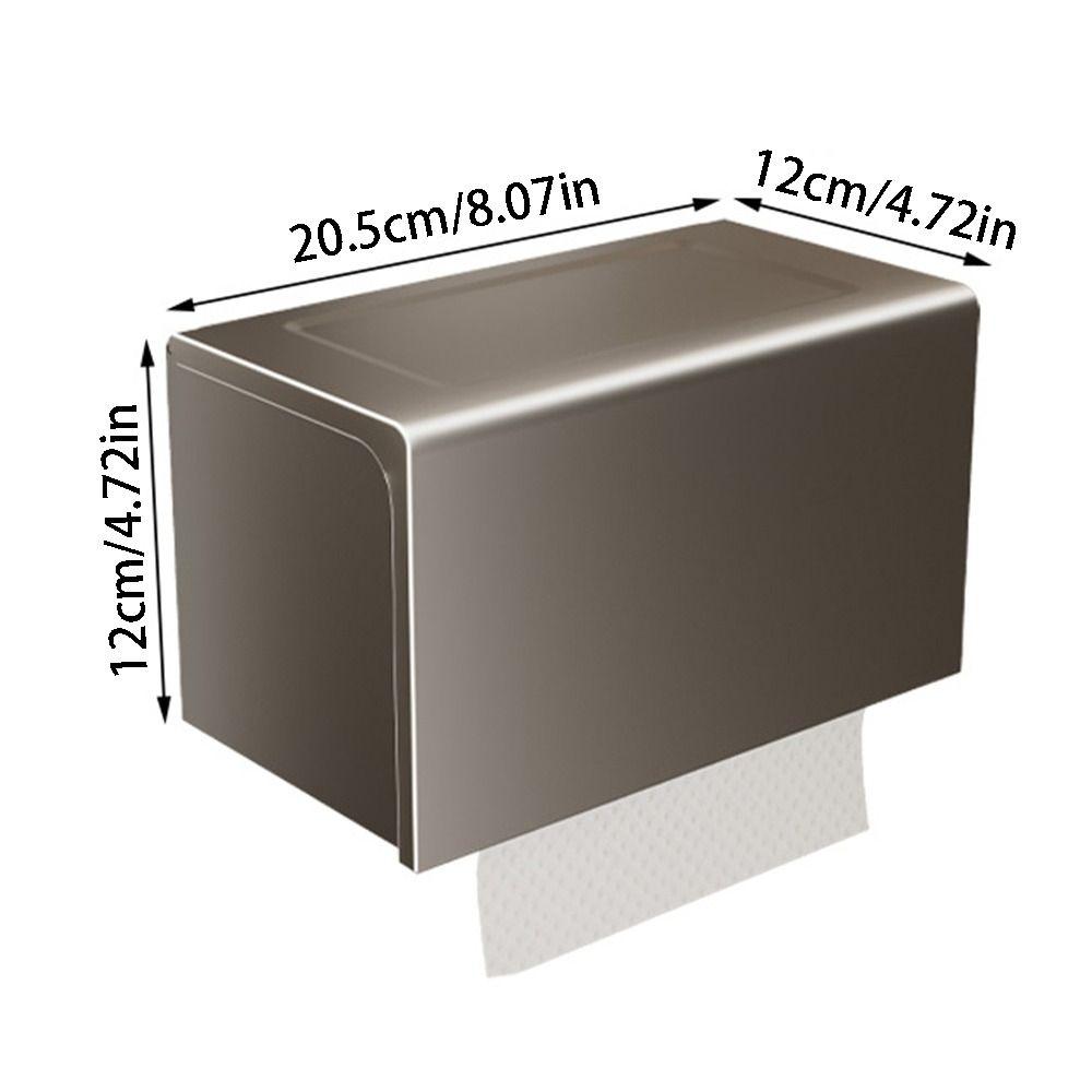 Waterproof Roll Paper Storage Rack Punch-Free Paper Towel Holder Bathroom Accessories