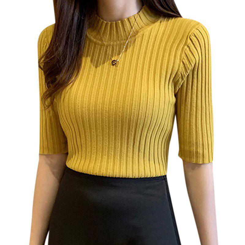 Slim Sweater Female Pullover T-shirt Bottoming Shirt Top