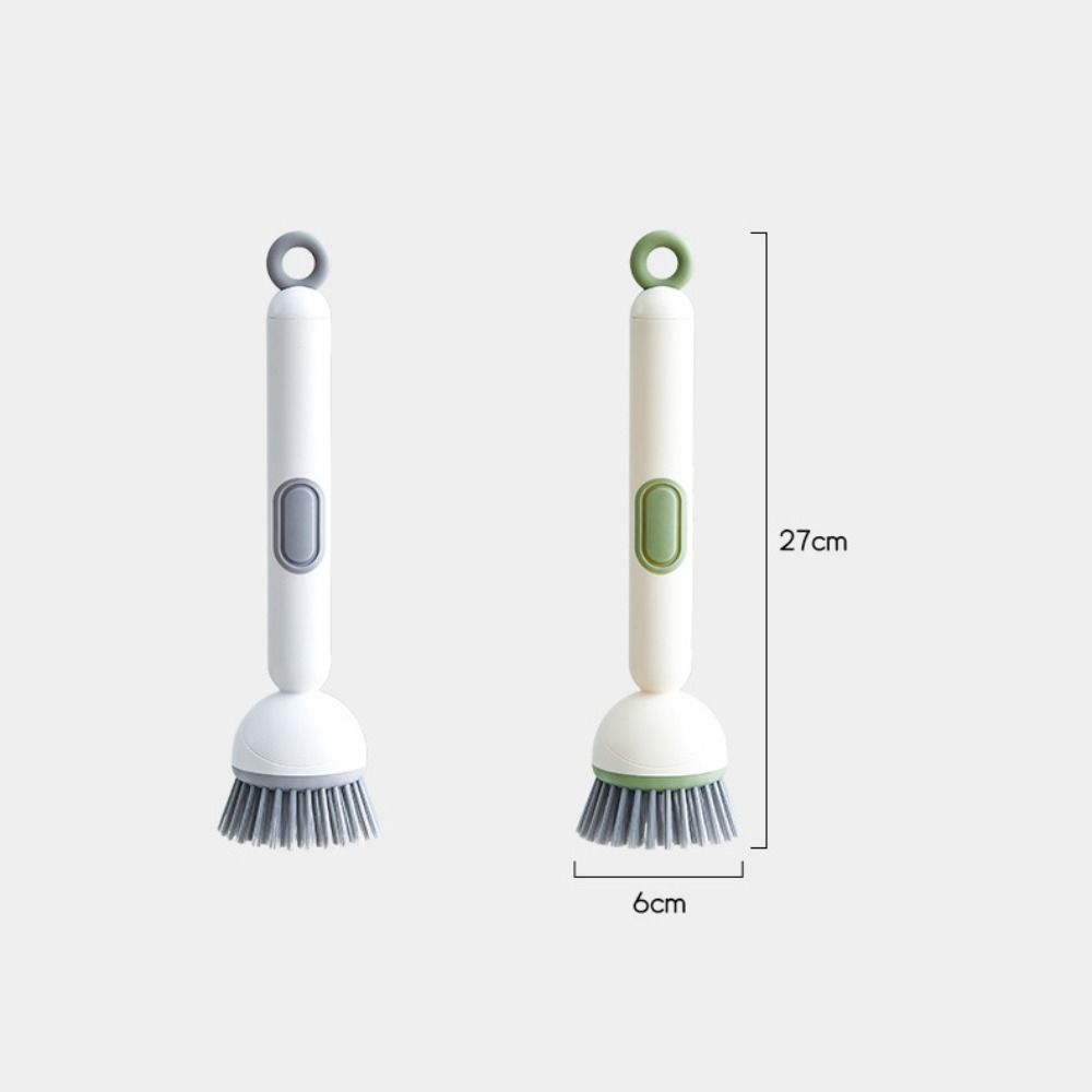 Press Out Liquid Refillable Liquid Washing Brush Dishwashing Brush Kitchen Pots Dishes Sink