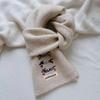 Embroidered wool cover hat couple warm dachshund knitted student winter versatile woman