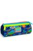 coral high Kids Saks Graffiti Patterned Three Compartment Pencil Bag 22067