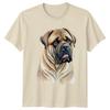Bullmastiff Dog Breed Portrait Art TShirt