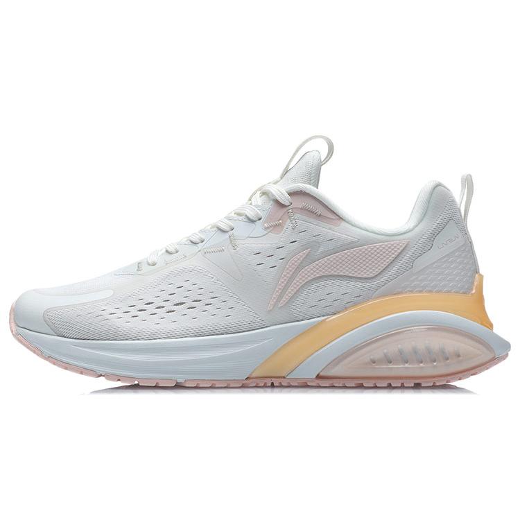 Женские беговые кроссовки Li Ning Легкие Низкие Бело-оранжевые ARHR062-3