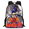 Рюкзак-мочила для детей из аниме NARUTO, с регулируемым плечевым ремнем и передним карманом, легкий и прочный, для мальчиков и девочек в возрасте 6-10 лет