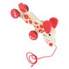 Push Pull Toy Puppy Walk Along Pull Wooden Hound Dog Walk A Long Puppy Wooden Pull Toy for Walking