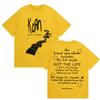 Rock Korn Follow The Leader Double Sided Print T Shirt Men Women Retro Harajuku Fashion Cotton Short Sleeve T-shirts Streetwear
