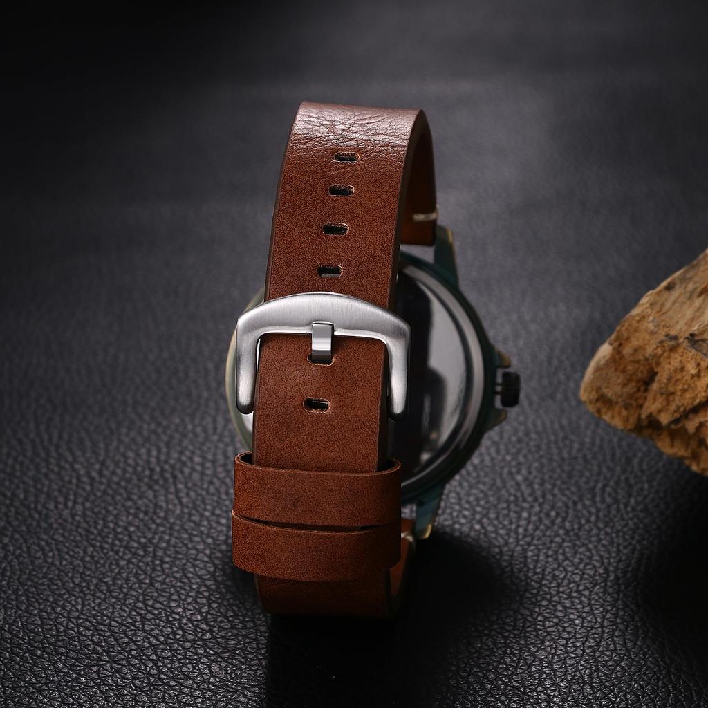 Рок-панк череп из натуральной кожи скелет череп антикварные кожаные часы водонепроницаемые аналоговые кварцевые готические аксессуары на день рождения Рождество Хэллоуин