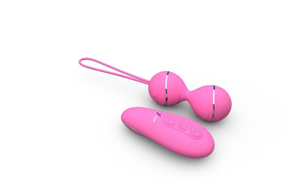 Boules de Geisha Hyman avec Télécommande Sans Fil Rose