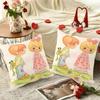 2Pcs Precious Moments Cartoon Pillowcase Set, Zippered Machine Washable Cushion Cover For Sofa Bed Patio Outdoor Home Decor
