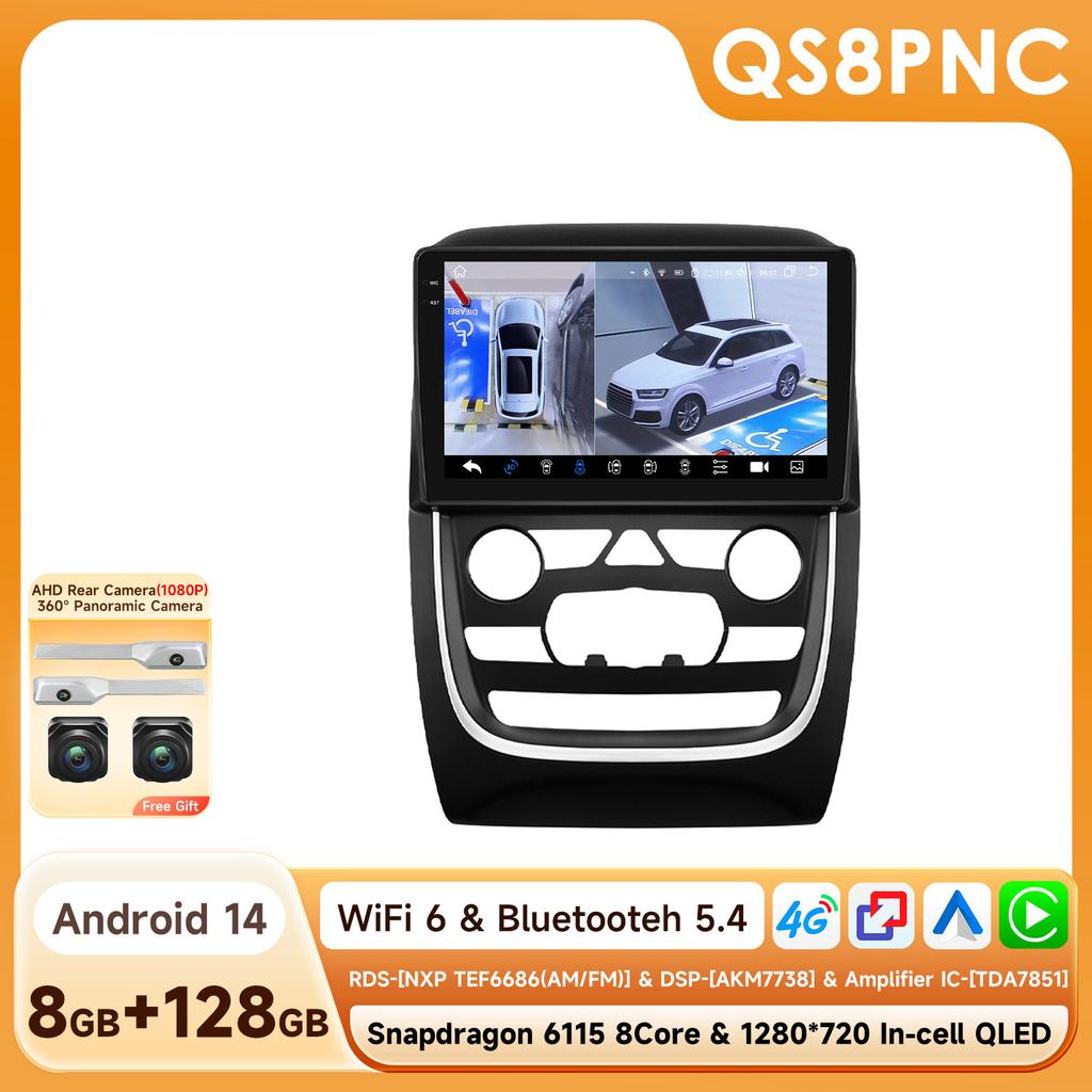 Для Dodge Durango 2014 - 2020 Автомагнитола Навигация GPS Мультимедийный Плеер Android Auto Стерео Bluetooth 5G Wifi Без DVD 2din Умная Интеллектуальная Система