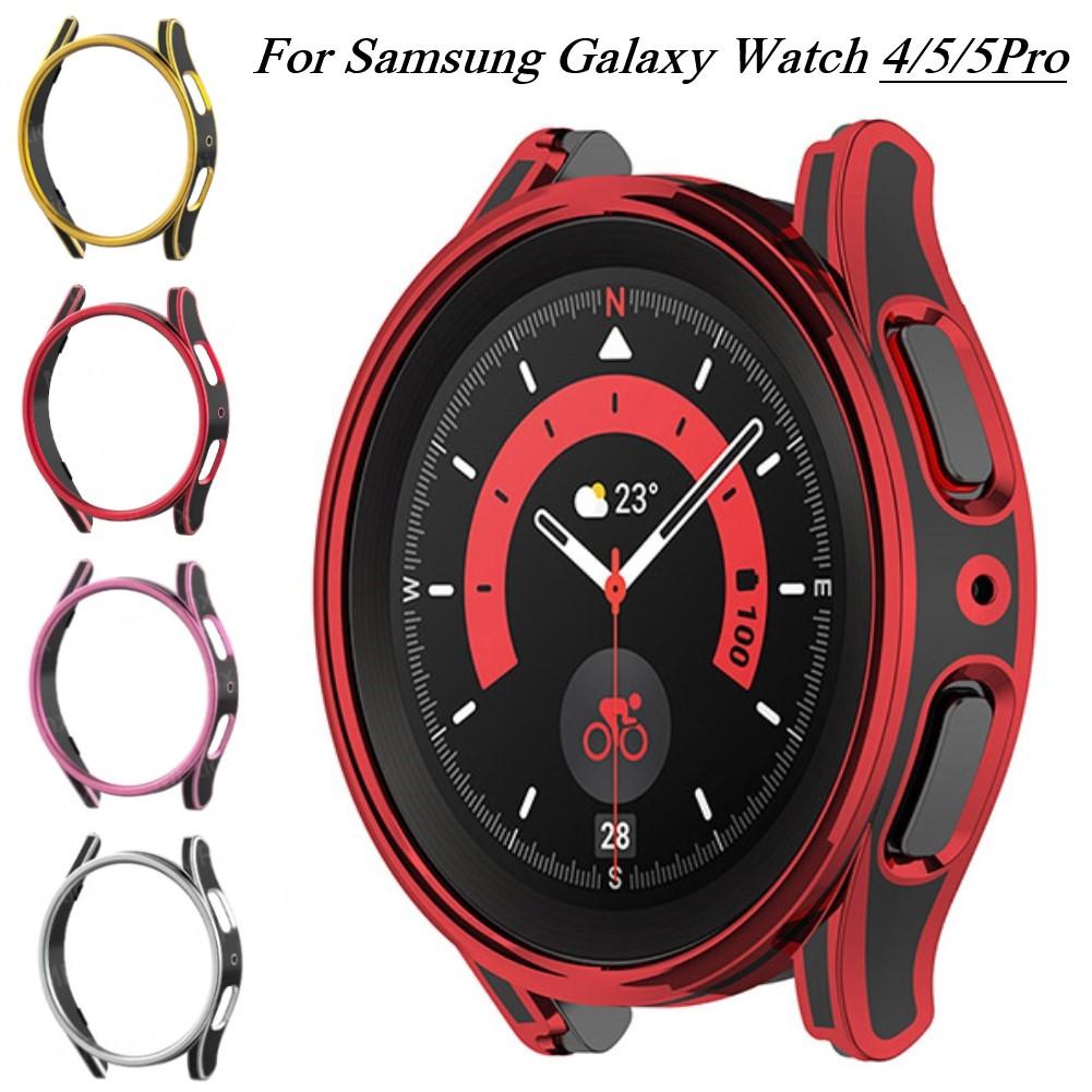 Чехол для Samsung Galaxy Watch 5 Pro 45 мм PC Защитный бампер Защитное стекло для Galaxy Watch 4/5 40 мм 44 мм Защитный кейс