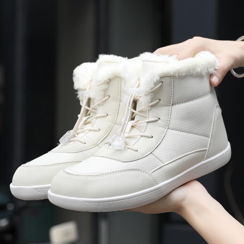 Women's 2024 Winter Wide-Toe High-Top Velvet-Lined Snow Boots - Trendy, Thickened and Warm for Outdoors