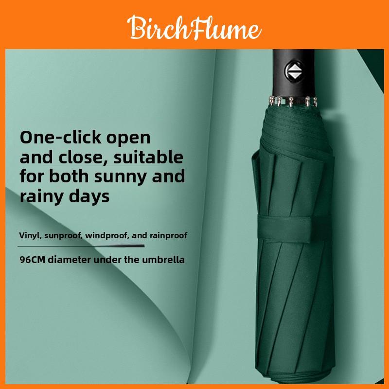 Modern Minimalist Automatic Folding Umbrella Windproof Rainproof For Adults