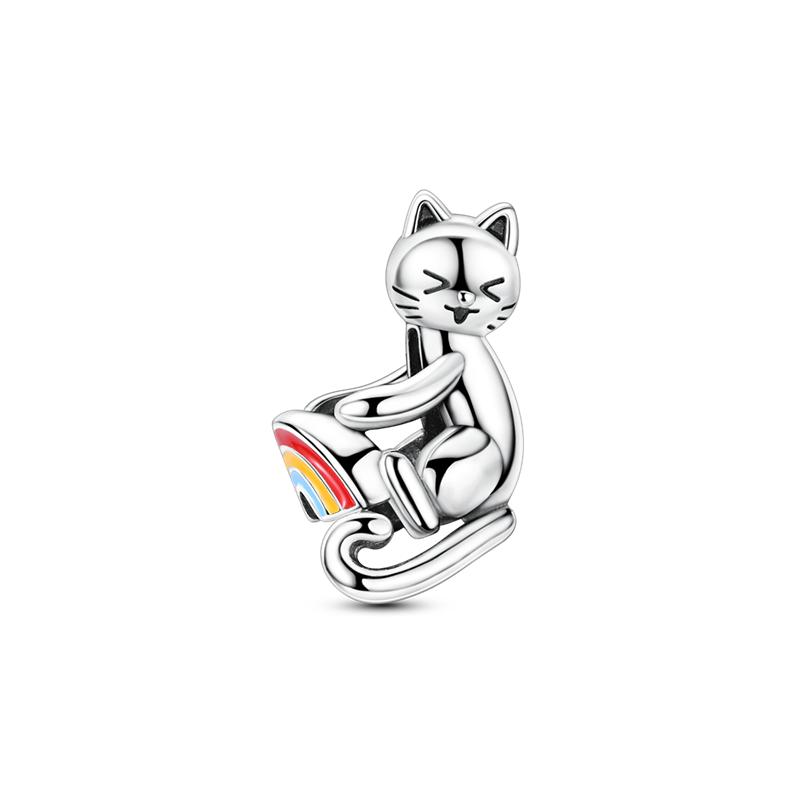copper Colorful Charm Bead Charms Bead Sparkling Inlaid Zirconium Pendants Compatible With Authentic Accessories Bracelets Jewellery Gift