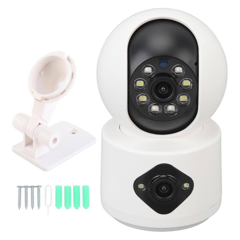 Dual Lens Indoors Security Camera Dual Lens Wireless High Definition 2 Way Talk Baby Camera Monitor