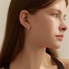 Lewe Triple heart drop earring