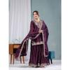 INDIAN PAKISTANI CHINNON SILK SHARARA SALWAR KAMEEZ SET WOMEN PARTY WEAR ETHNIC VFP-1884a