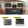 For 1996-2002 Toyota 2PCS Tacoma Front Air Vent Center Dash AC Grille Trim Black
