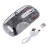 Transparent Computer Mouse 2.4G BT1 BT2 Tri Mode USB Rechargeable Wireless Bluetooth Mouse with USB