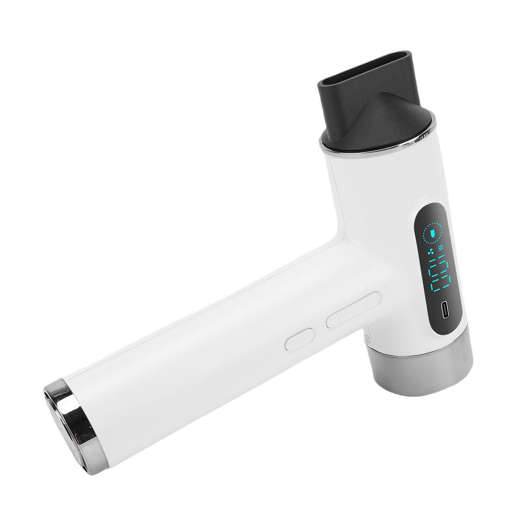 Cordless Hair Dryer 300W High Speed Cold Hot Wind USB Rechargeable Hair Blow Dryer for Student Dormitory Travel