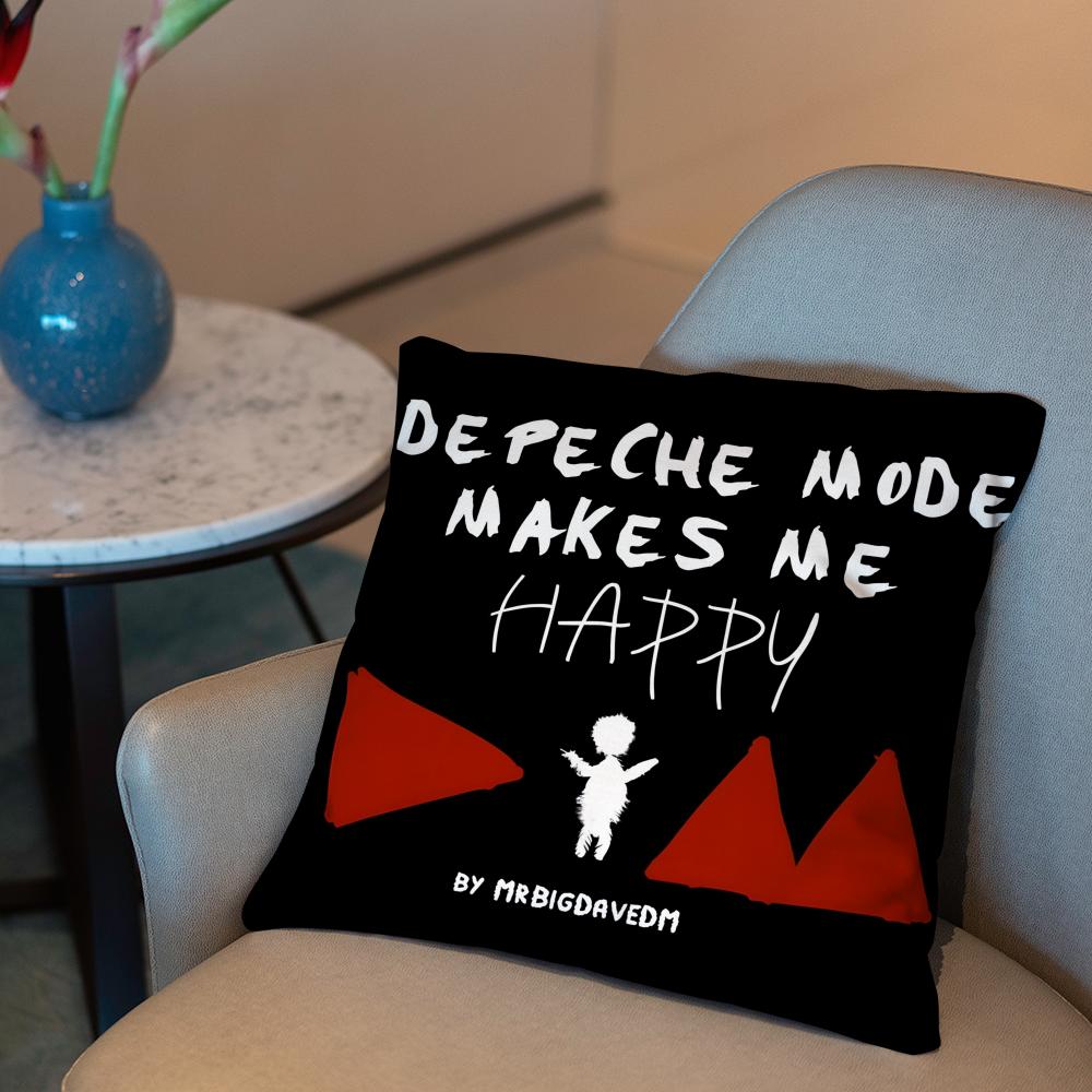 Чехол для подушки D-Depeche M-Mode Memento Mori 2-в-1 Двусторонний Плюшевый Чехол для Подушки | Автомобиль/Диван/Кровать | Идеальный Подарок