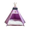 Washable Cat Teepee Tent with Thick Cushion Pet Tent Kennel Pet Bed Dog Tent Bed  Four Seasons
