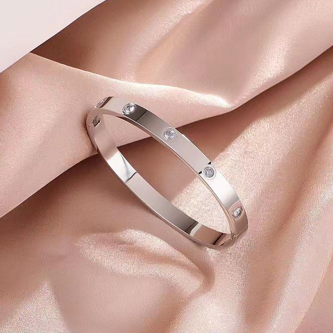 Gold Plating Lover Bracelets & Bangles for Women Charming Zirconia Couple Bracelet New Trendy Luxury Jewellery