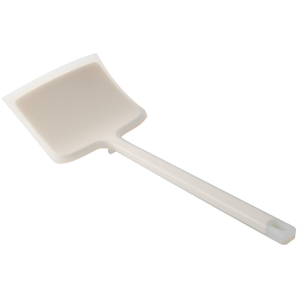 Heat Resistant Silicone Japanese Omelet Spatula Anti-scalding Extended Handle Pancake Scraper Hanging Hole Widening Shovel Head