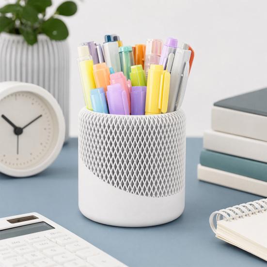 Pen Holder For Desk 3D Printed Minimalist Pencil Stationary Storage Cup 1 Pc