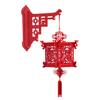 Chinese New Year DIY Lantern Kit Lucky Red Fu Wall Mount Hanging Lantern 3D Puzzle Hollow Out Spring Festival Lantern for Home Decor