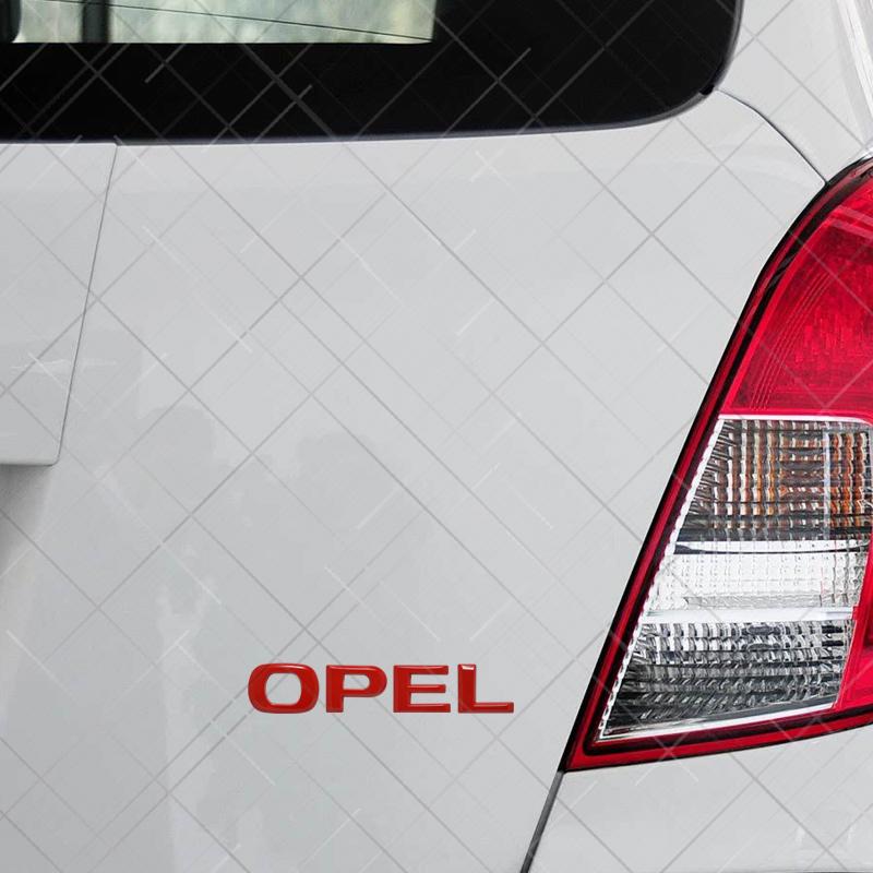 Metal 3D For OPEL Corsa Logo Astra Adam Insignia GTC Movano Zafira Car Styling Rear Trunk Letter Emblem Sticker Auto Accessories