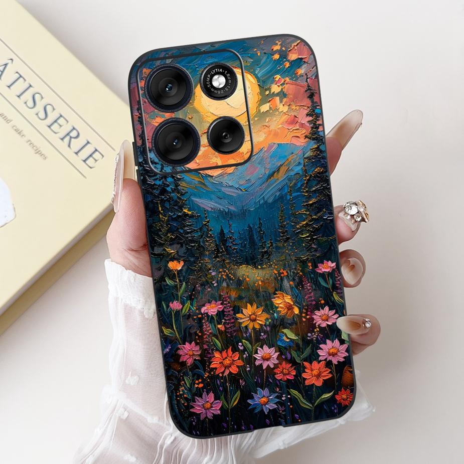 Чехол для Motorola Moto G56 Чехол MotoG86 Роскошный Модный Конфетный Расписной Силиконовый Чехол для Motorola Moto G86 G 56 MotoG56 Мягкие Чехлы