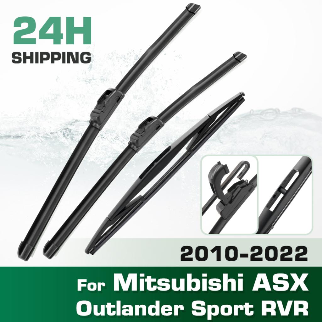 For Mitsubishi ASX Outlander Sport RVR 2010-2022 Wiper Front&Rear Wiper Blades Windshield Windscreen Window Brushes 24"+21"+10