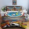 Soccer-themed, colorful, dynamic. Bedding Duvet cover sets Duvet covers Pillowcases gifts (1 * Duvet Cover 2 * Pillowcases, without duvet insert)