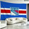 New York Rangers Logo Wall Tapestry Aesthetic Wall Hanging Printed Fabric Blanket Decorative Tapestries for Bedroom Living Room Home Decor