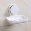 Настенная мыльница для душа на присоске, держатель для кускового мыла, самодренажируемый, съемный держатель для губки для ванной комнаты, ванны, кухонной раковины